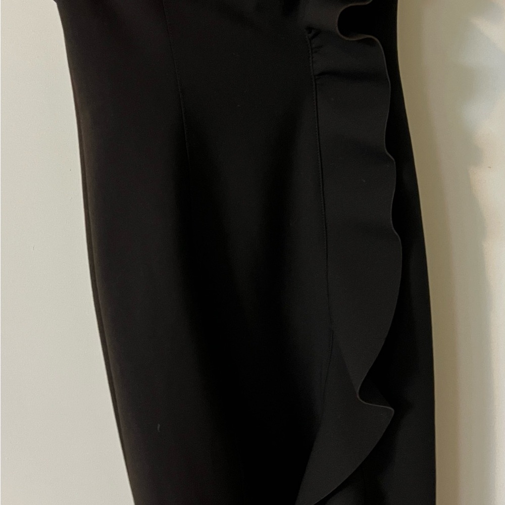 Elegant Black Ruffle Dress